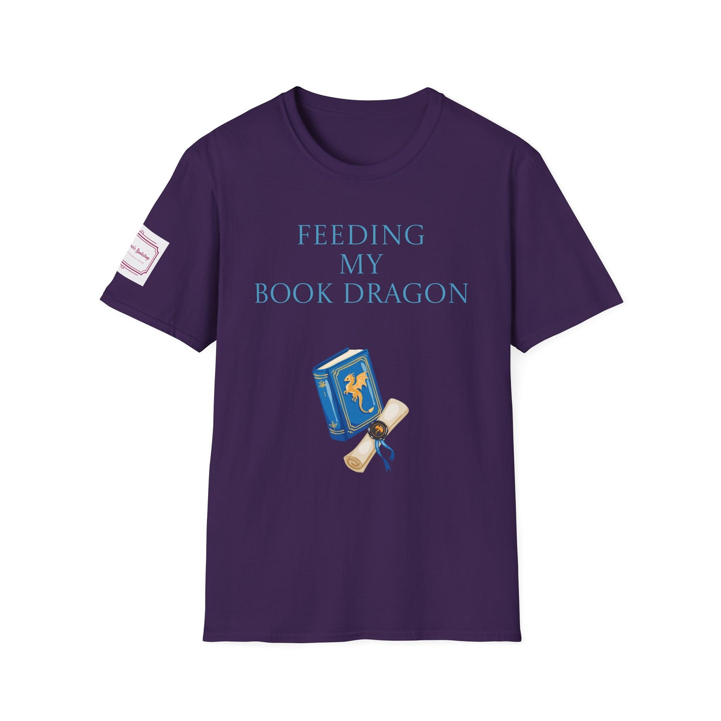 Unisex Softstyle T-Shirt - 'Book Dragon'