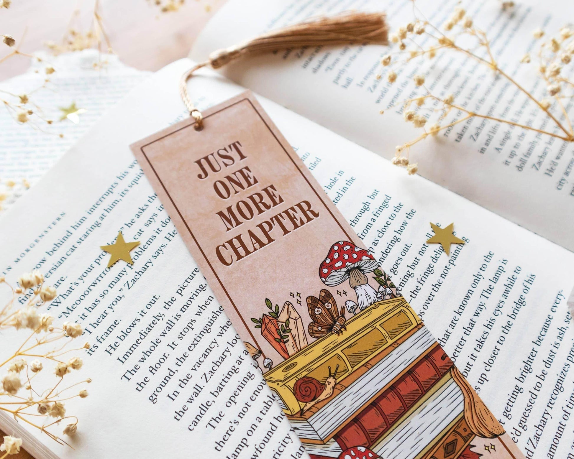 Basically Britt - Woodland Bookmark - Forest Toadstool Nature Butterfly Books - The Dreamer's Bookshop.