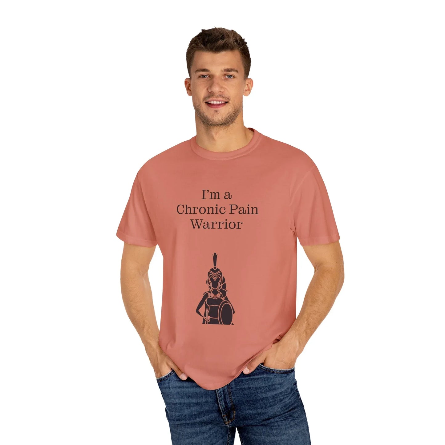 Chronic Pain Warrior Unisex Garment-Dyed T-Shirt - Empowering Supportive Apparel - The Dreamer's Bookshop.