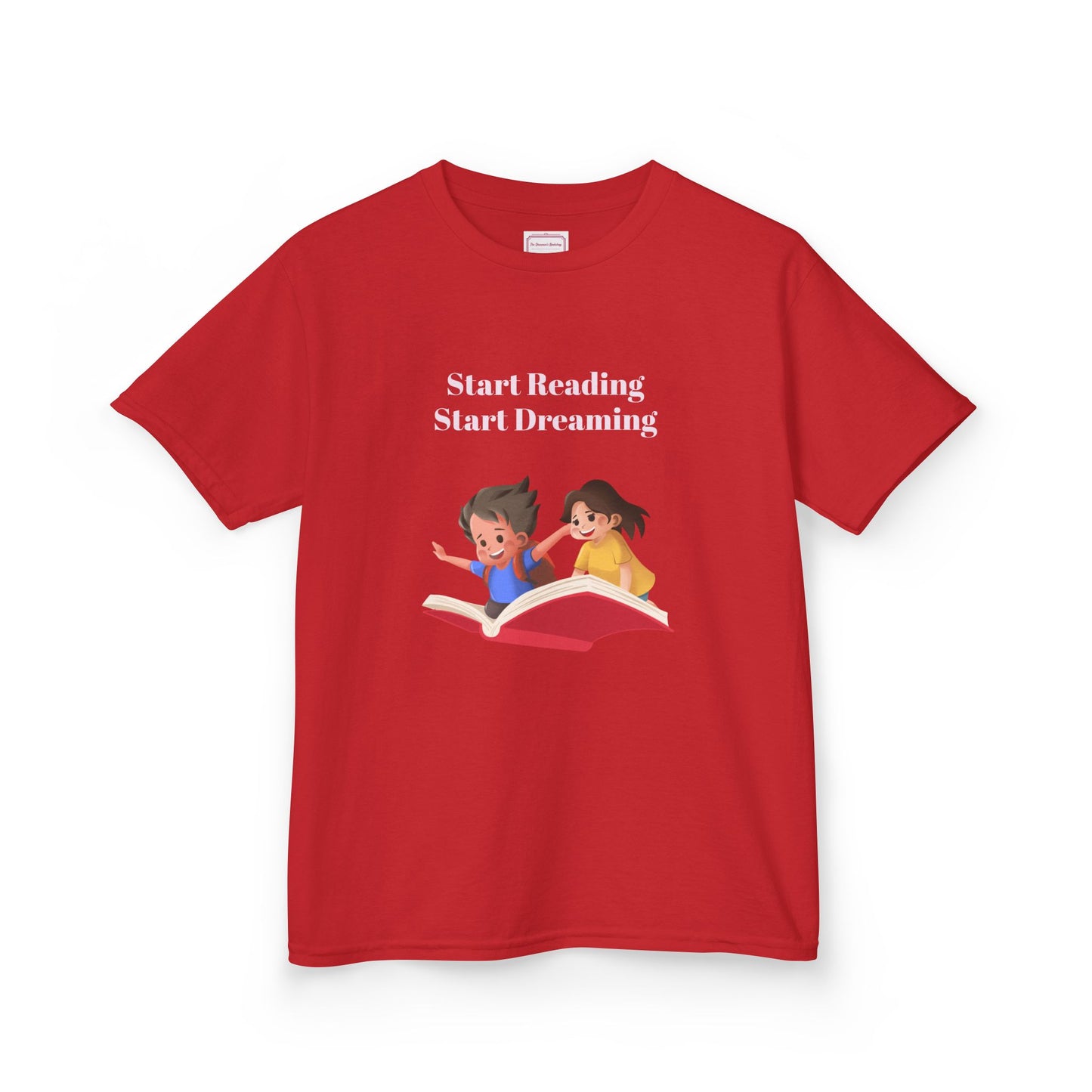 US (Ww) Kids Heavy Cotton™ Tee - Start Reading Start Dreaming Shirt