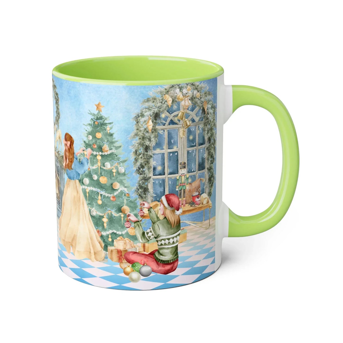 Christmas Tree Decoration Coffee Mug - 11oz Cup tis the Season - The Dreamer's Bookshop.