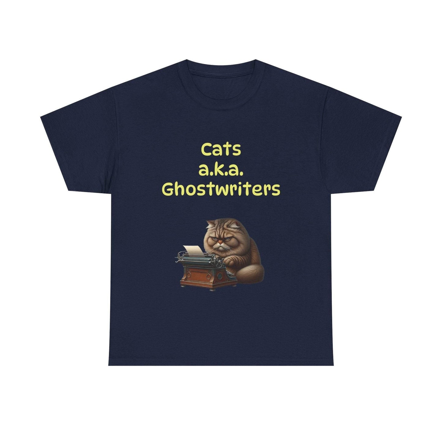 Cats Ghostwriters - A Unisex Heavy Cotton Tee - Perfect for Book Lovers - The Dreamer's Bookshop.