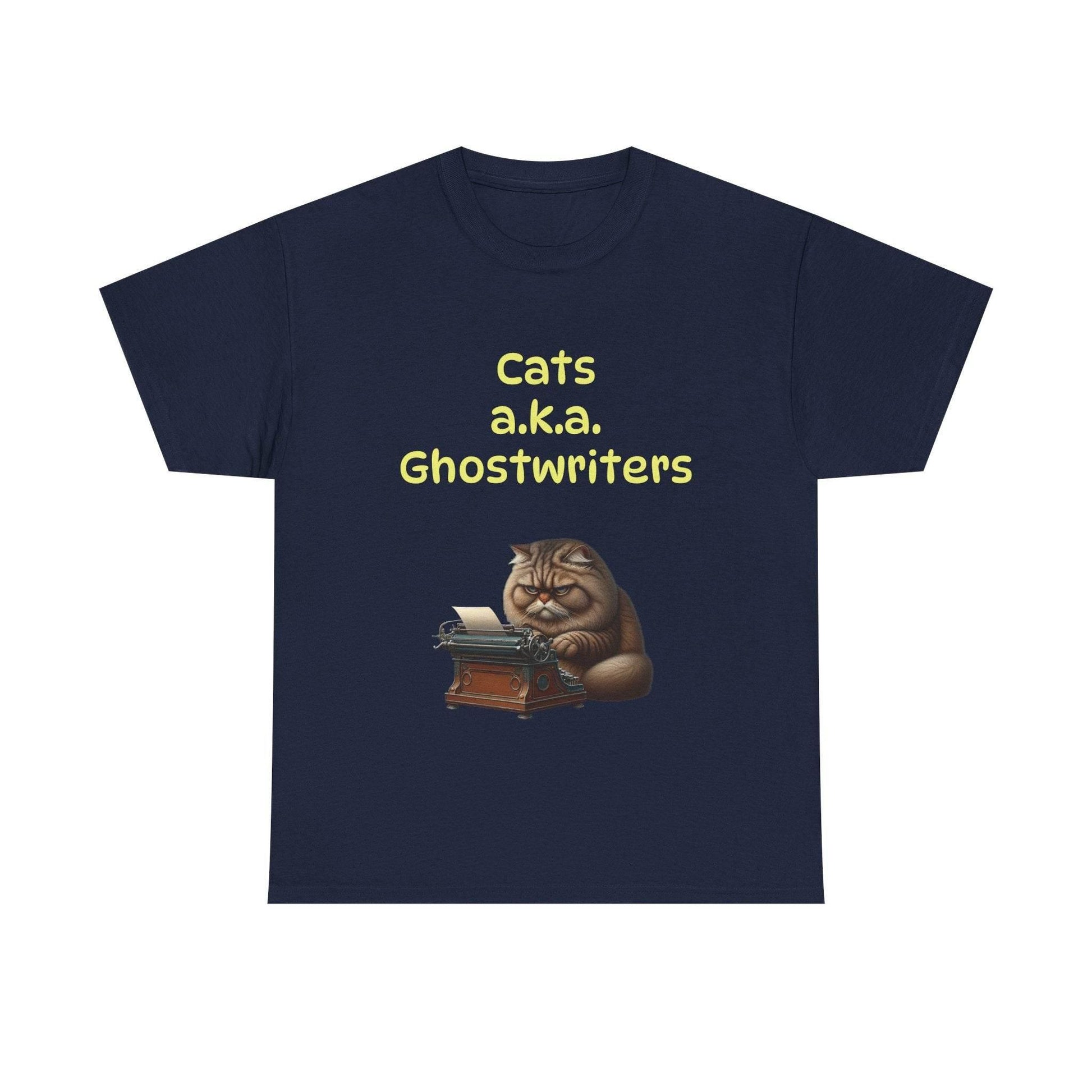 Cats Ghostwriters - A Unisex Heavy Cotton Tee - Perfect for Book Lovers - The Dreamer's Bookshop.