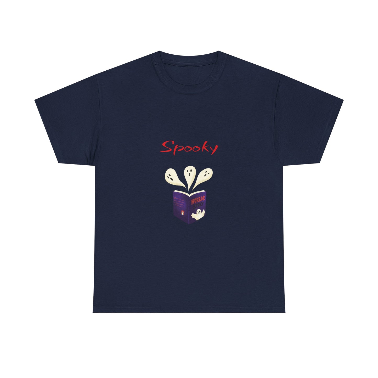 CA - Fiction -  Graphic Tee - Unisex Heavy Cotton T-Shirt Spooky Books