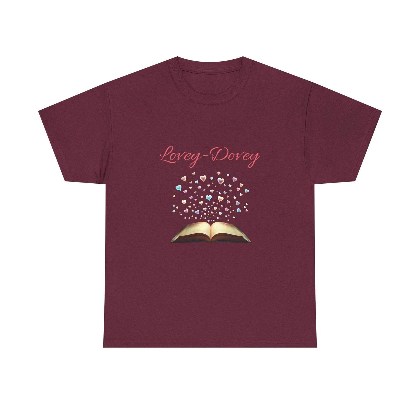 Lovey-Dovey - Graphic Tee - Unisex Heavy Cotton T-Shirt for Book Lovers - The Dreamer's Bookshop.