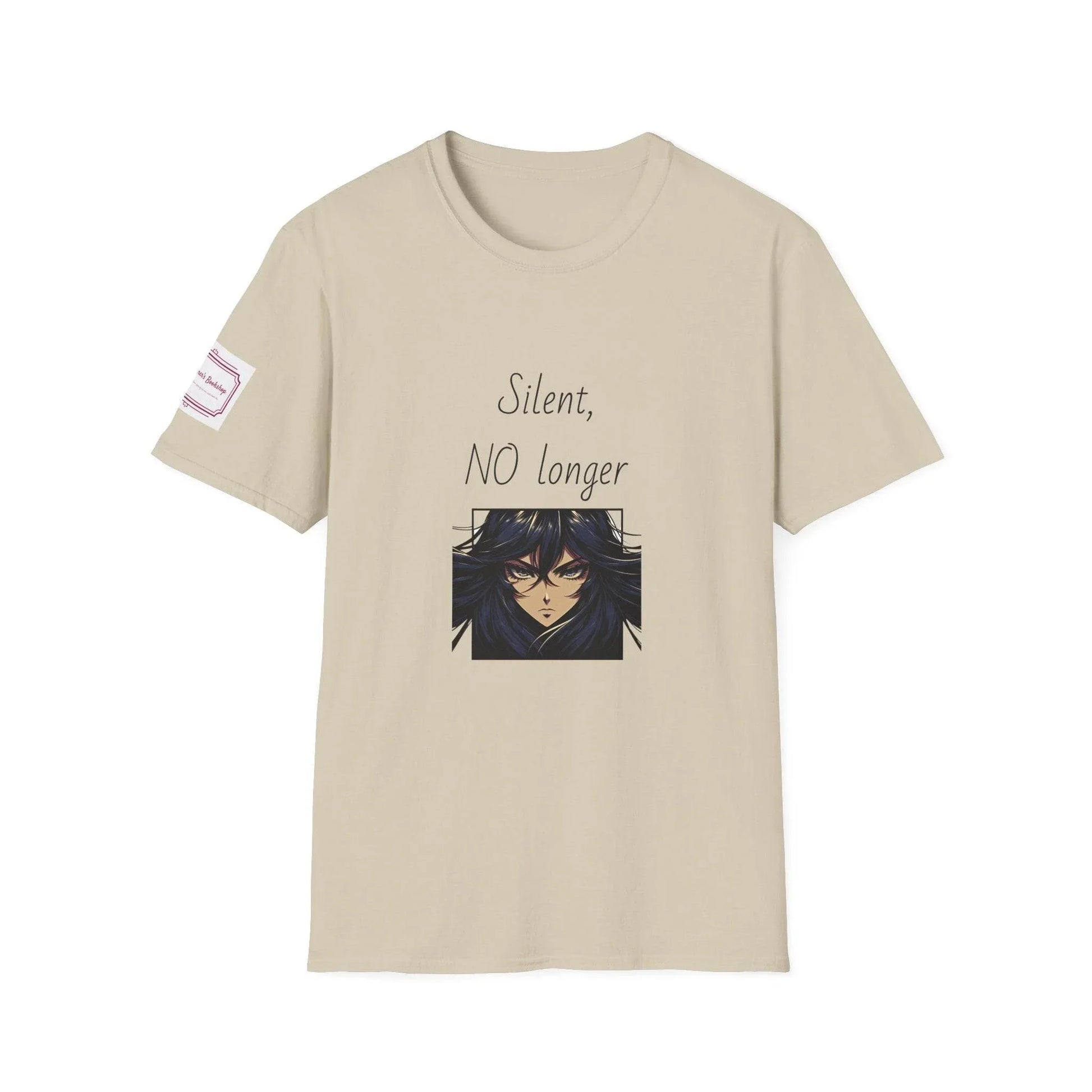 Fierce Survivor Unisex Softstyle T-Shirt - 'Silent, NO longer' - The Dreamer's Bookshop.