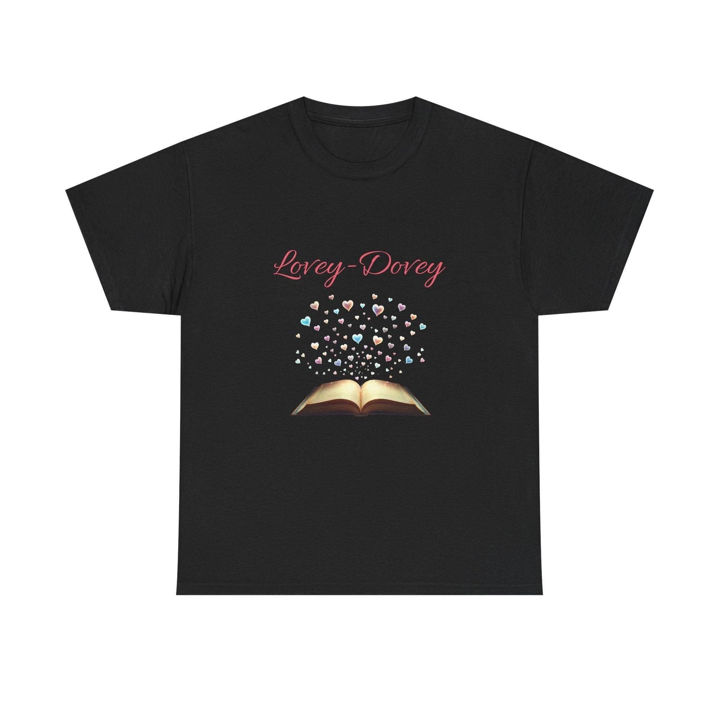 Lovey-Dovey - Graphic Tee - Unisex Heavy Cotton T-Shirt for Book Lovers - The Dreamer's Bookshop.