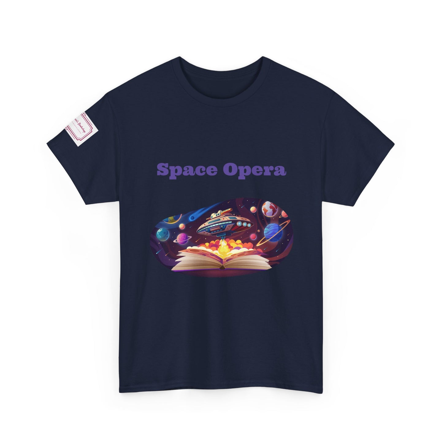 Space Opera - Graphic Unisex Heavy Cotton Tee - Sci-Fi Books