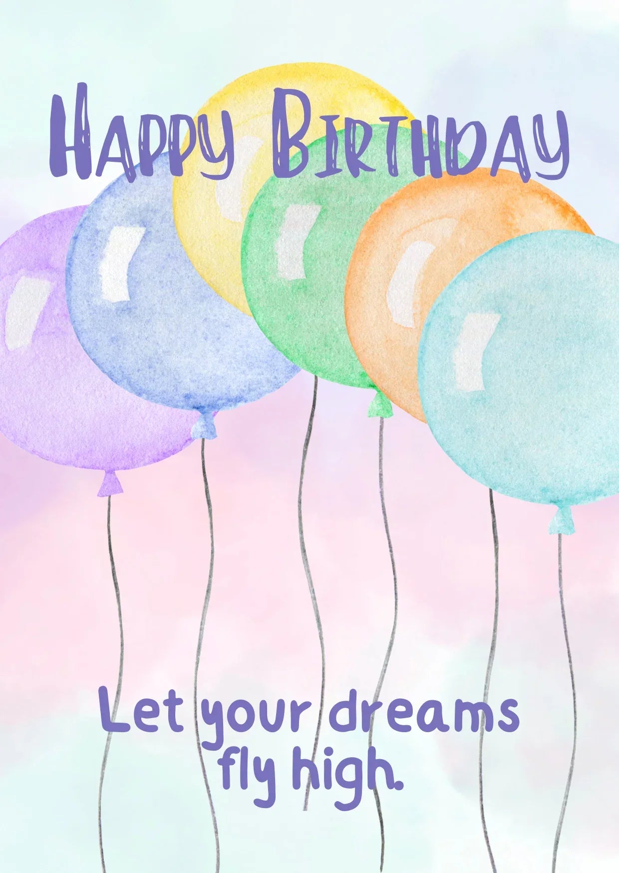The Dreamer's Bookshop "Your Dreams" Happy Birthday Card - The Dreamer's Bookshop.
