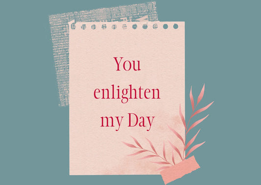 The Dreamer's Bookshop "Enlighten" Appreciation Card - The Dreamer's Bookshop.