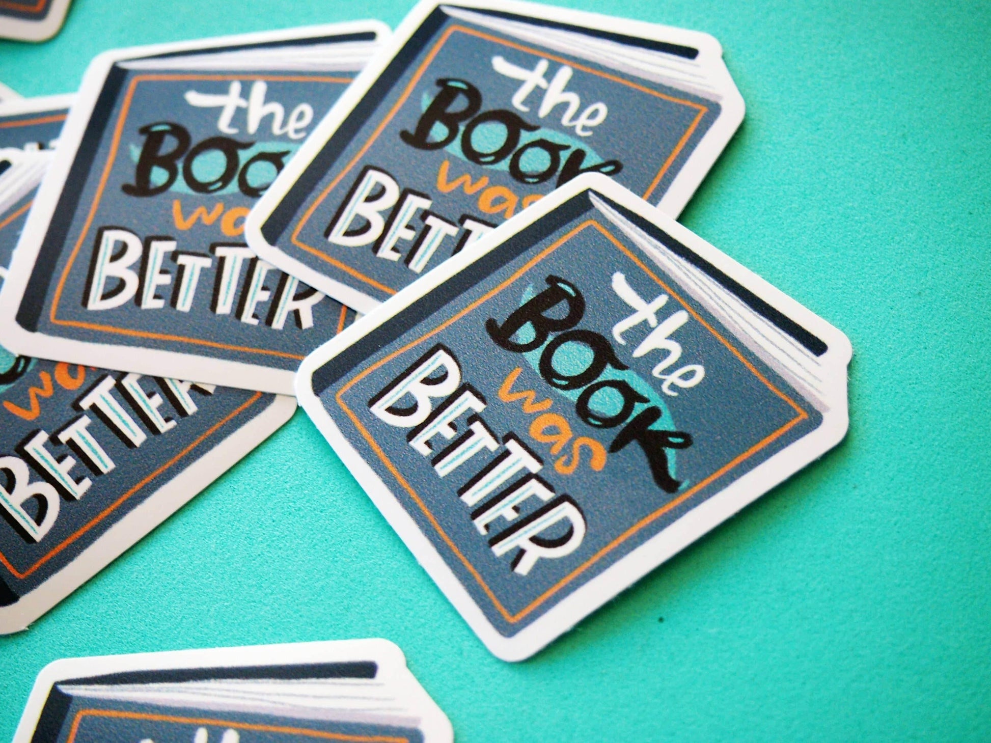Irene Renon illustrations - Boekstickers, cadeau voor boekenliefhebbers, het boek was beter, vinyl - The Dreamer's Bookshop.