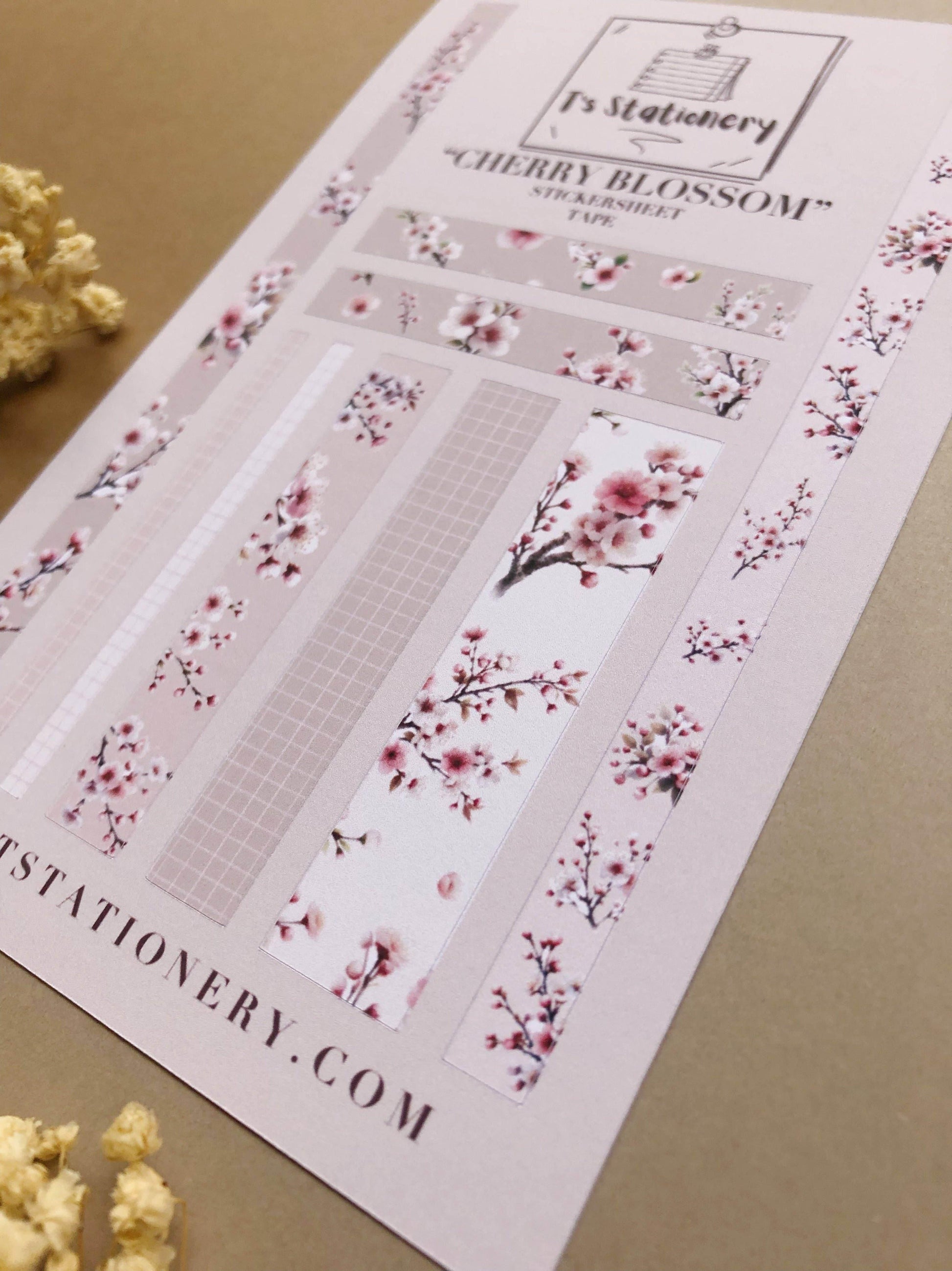 T's Stationery - Stickerveltape „Cherry Blossom” Washi - The Dreamer's Bookshop.