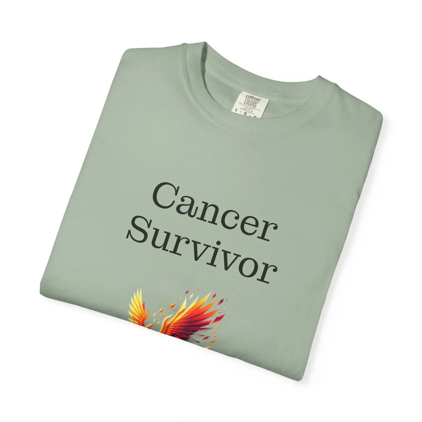 Cancer Survivor Unisex Garment-Dyed T-shirt - Inspirational Motivational Tee - The Dreamer's Bookshop.