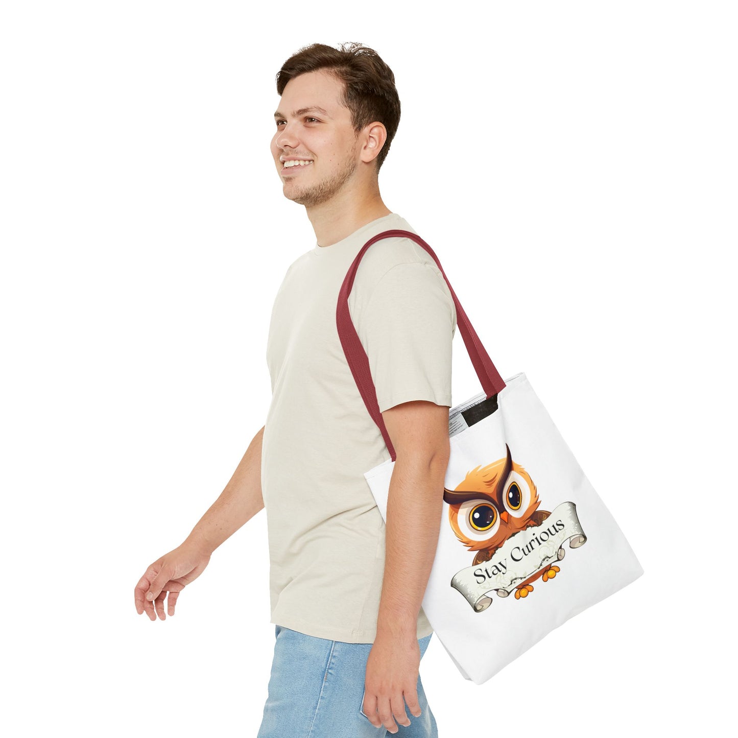 Literary Tote Bag - Stay Curous - The Dreamer's Bookshop Designs