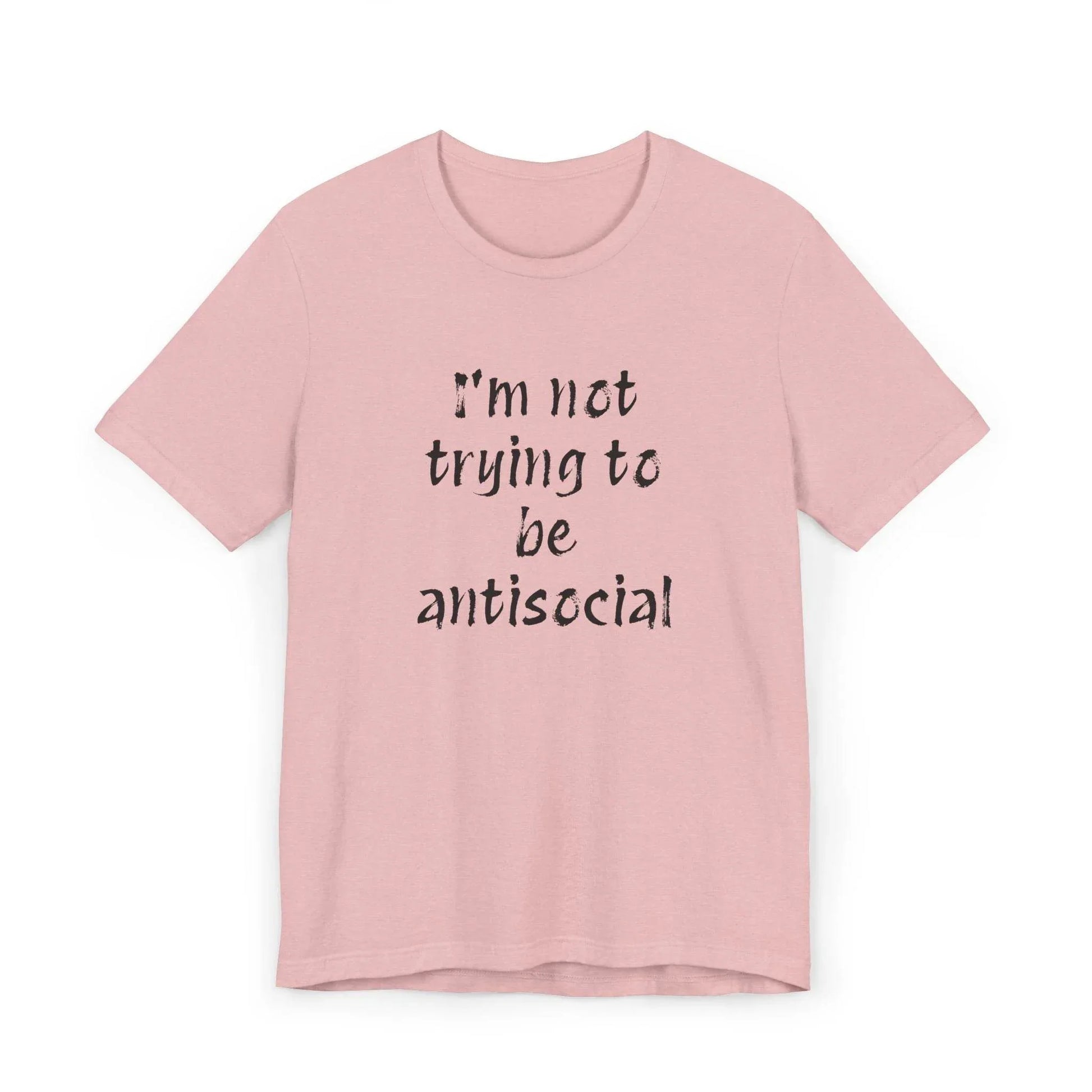 Funny Unisex Jersey T-Shirt - Anti-Social Vibe for Booktroverts - The Dreamer's Bookshop.