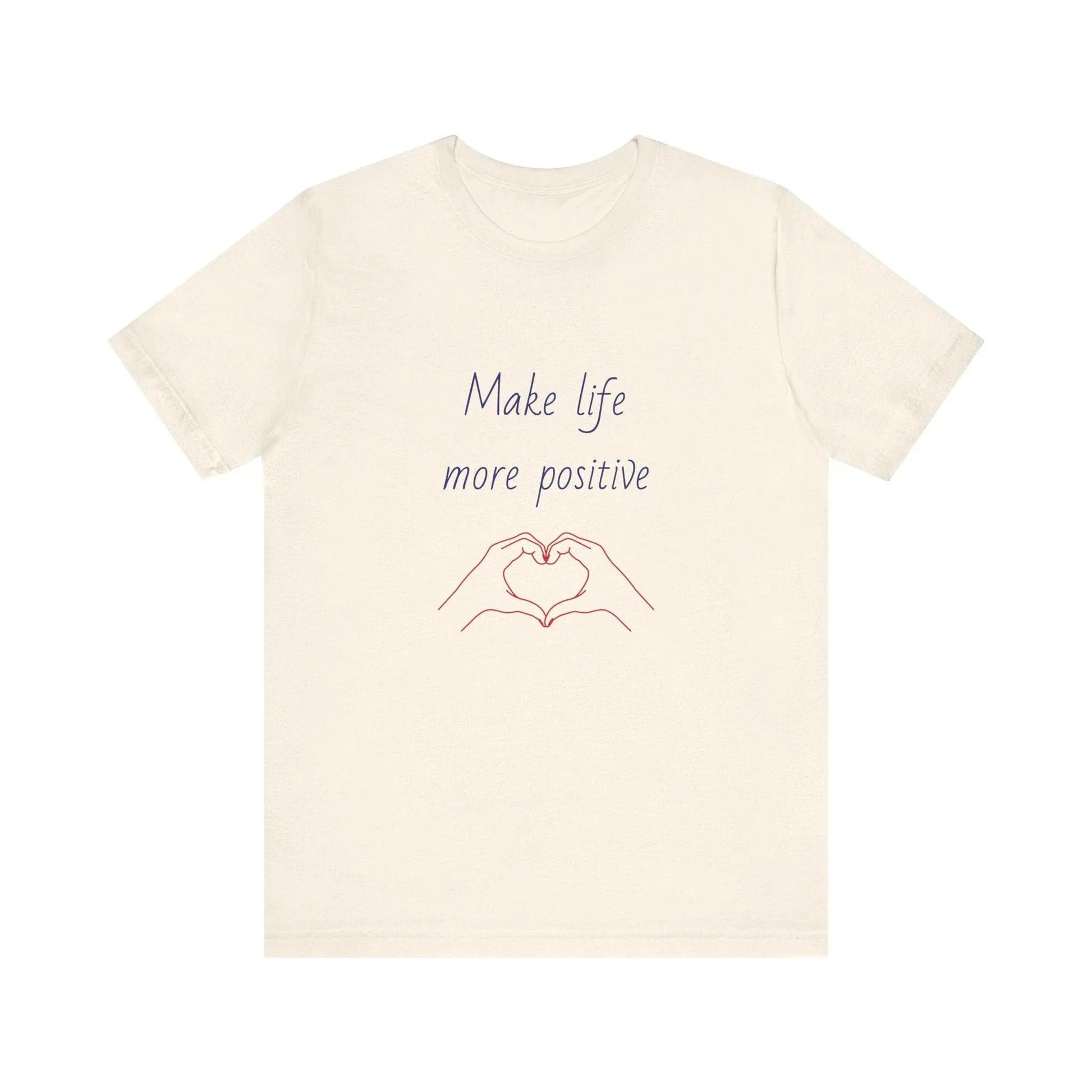 Positive Vibes Unisex Short Sleeve Tee - Make Life More Positive - The Dreamer's Bookshop.