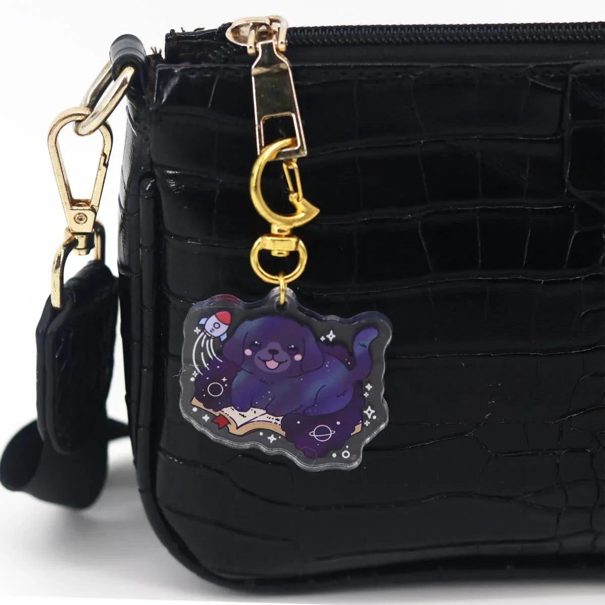 Sleutelhanger Acryl Galaxy Dog - The Dreamer's Bookshop.