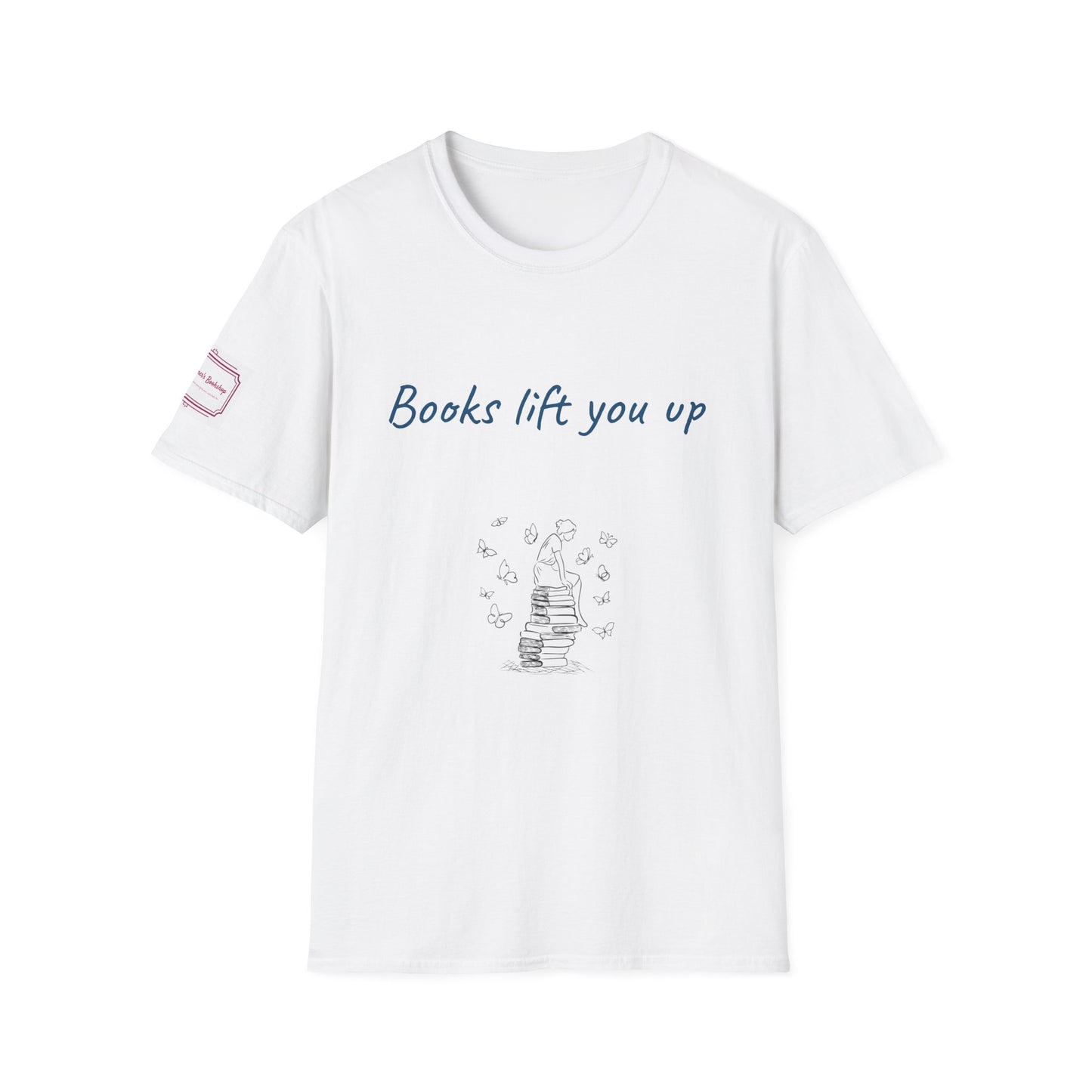 Inspirational Unisex Softstyle T-Shirt - Books Lift You Up