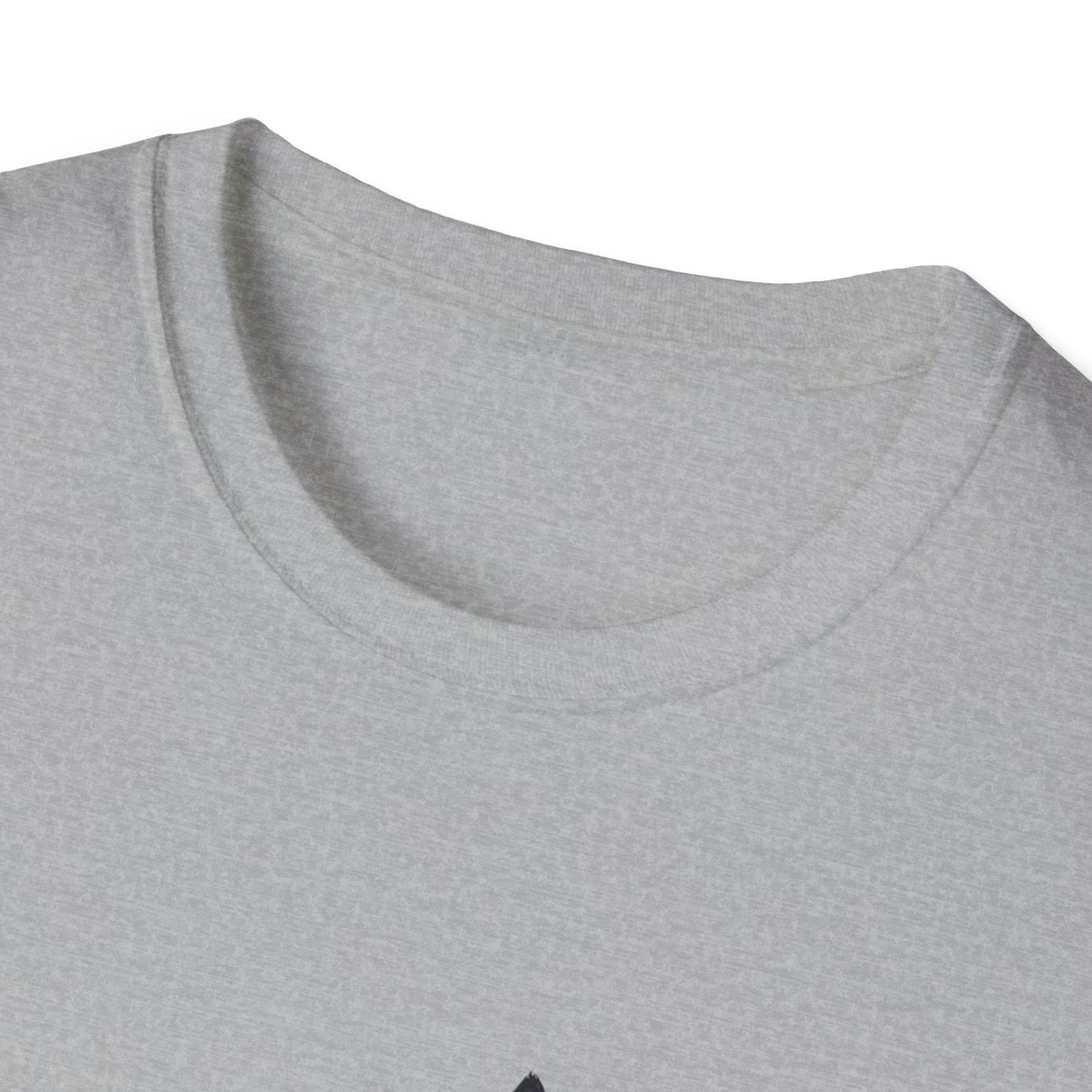 Unisex Softstyle T-Shirt - Vintage Cat Book Stack Booklover - The Dreamer's Bookshop.