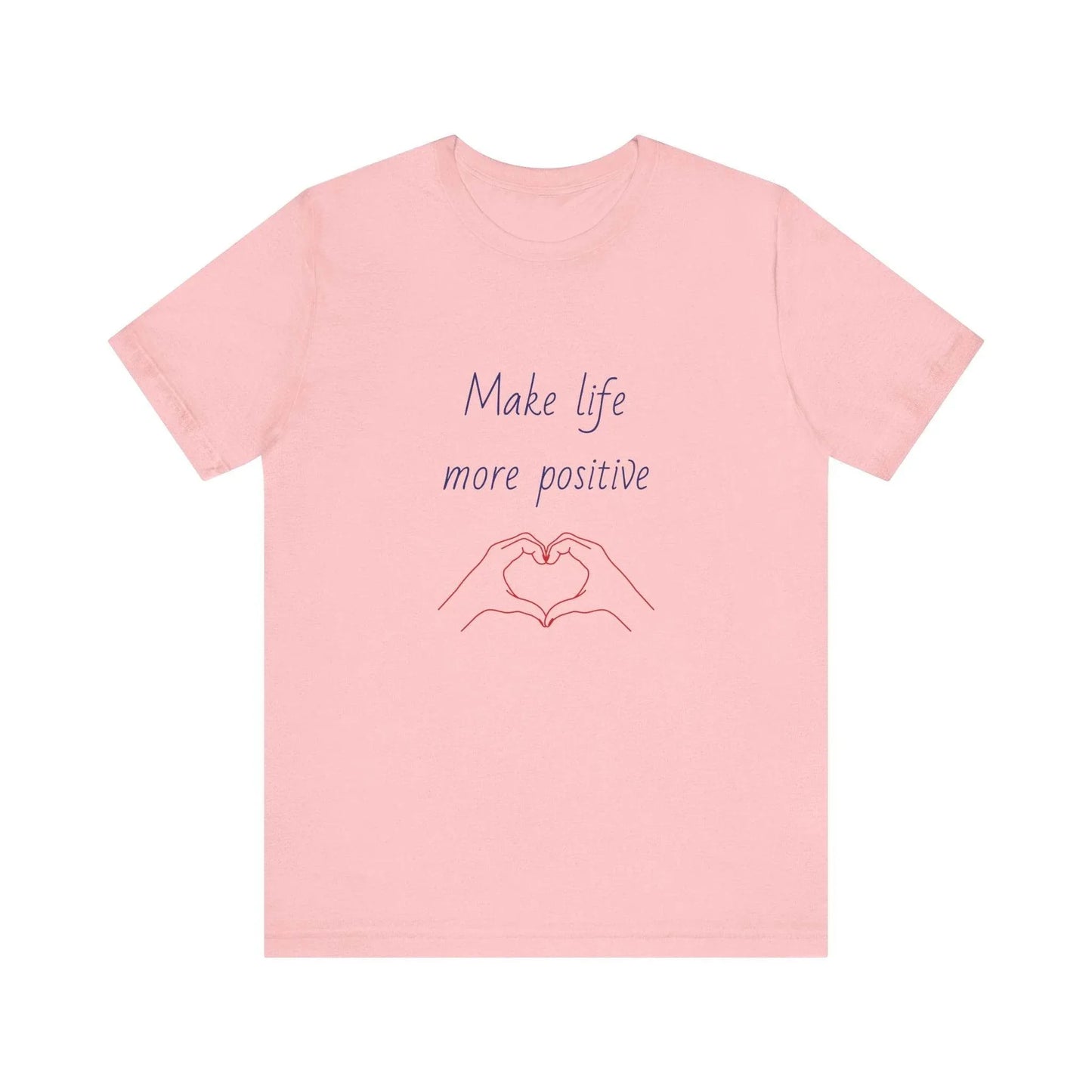 Positive Vibes Unisex Short Sleeve Tee - Make Life More Positive - The Dreamer's Bookshop.