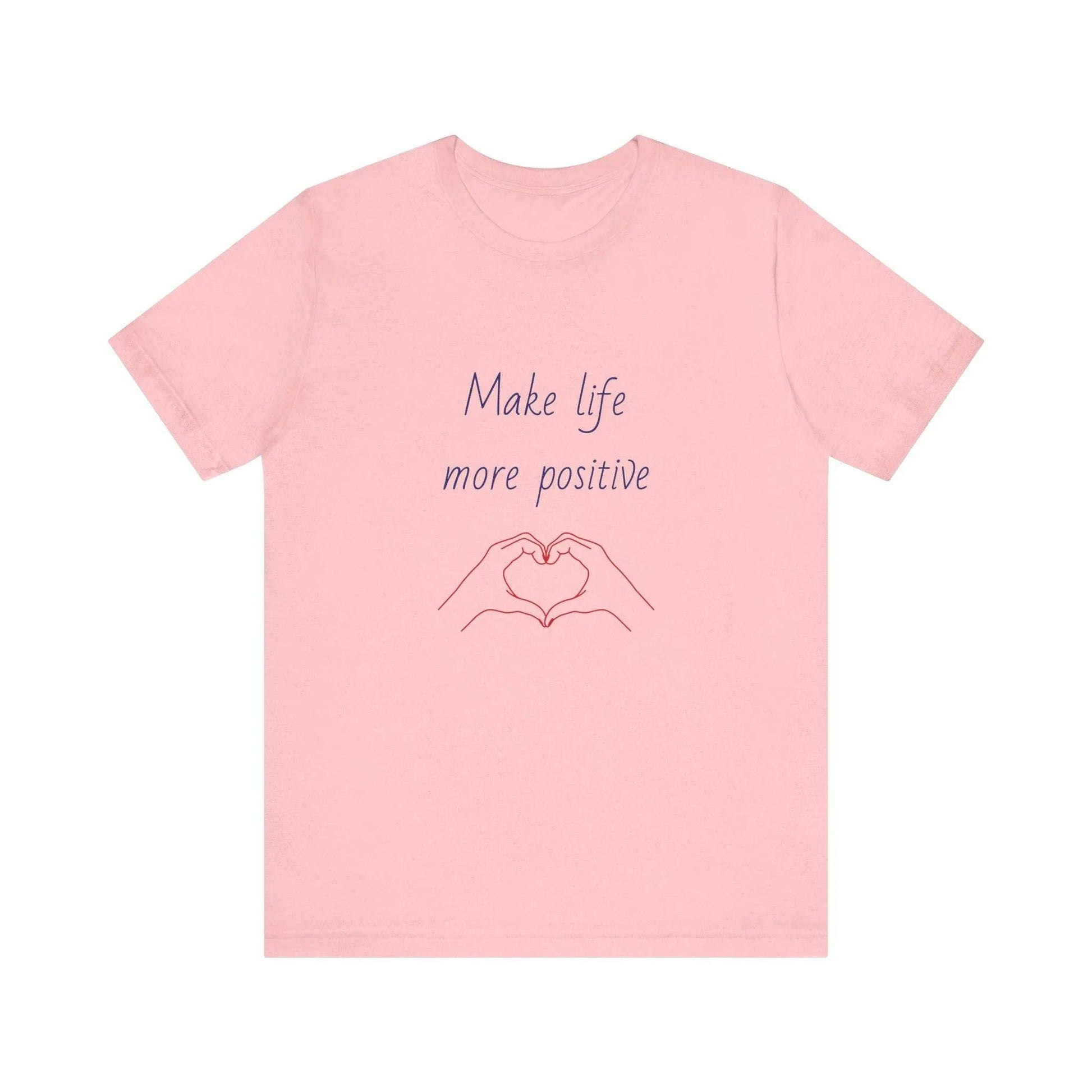 Positive Vibes Unisex Short Sleeve Tee - Make Life More Positive - The Dreamer's Bookshop.