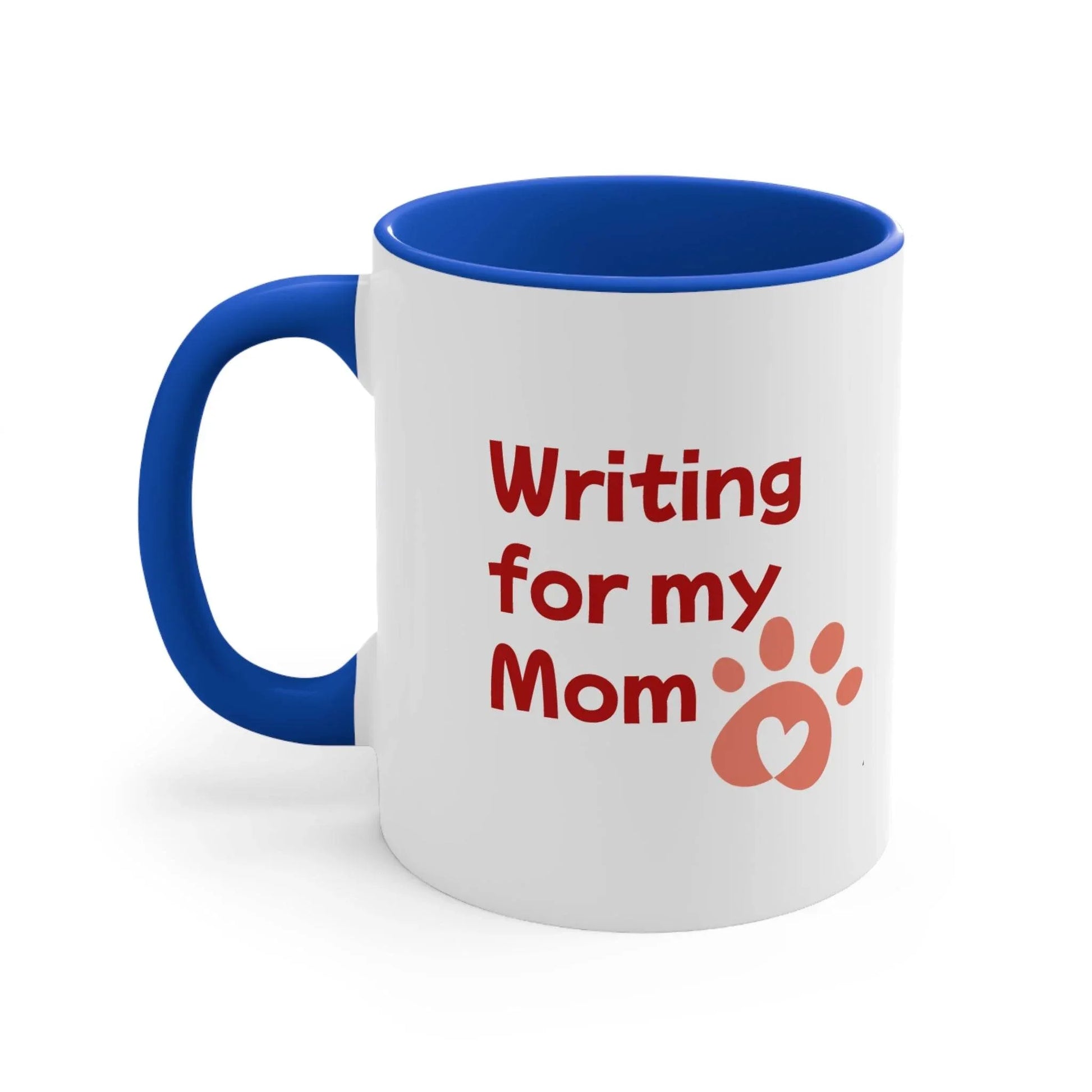Funny Colorful Accent Mug - 11oz Dog Writer Coffee Cup - The Dreamer's Bookshop.