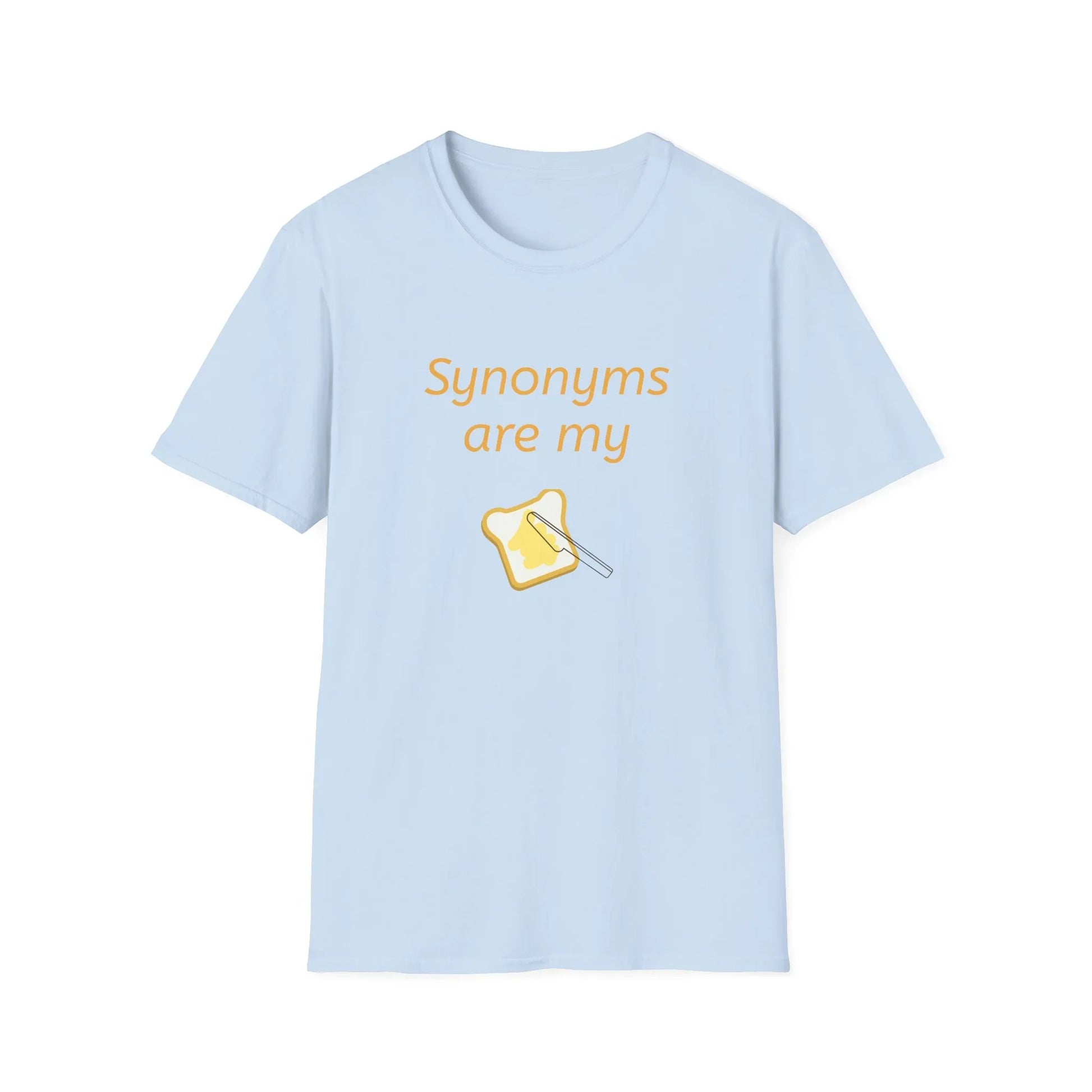 Funny "Synonyms Are My Jam" T-Shirt - Perfect Gift for Writers and Teachers - The Dreamer's Bookshop.