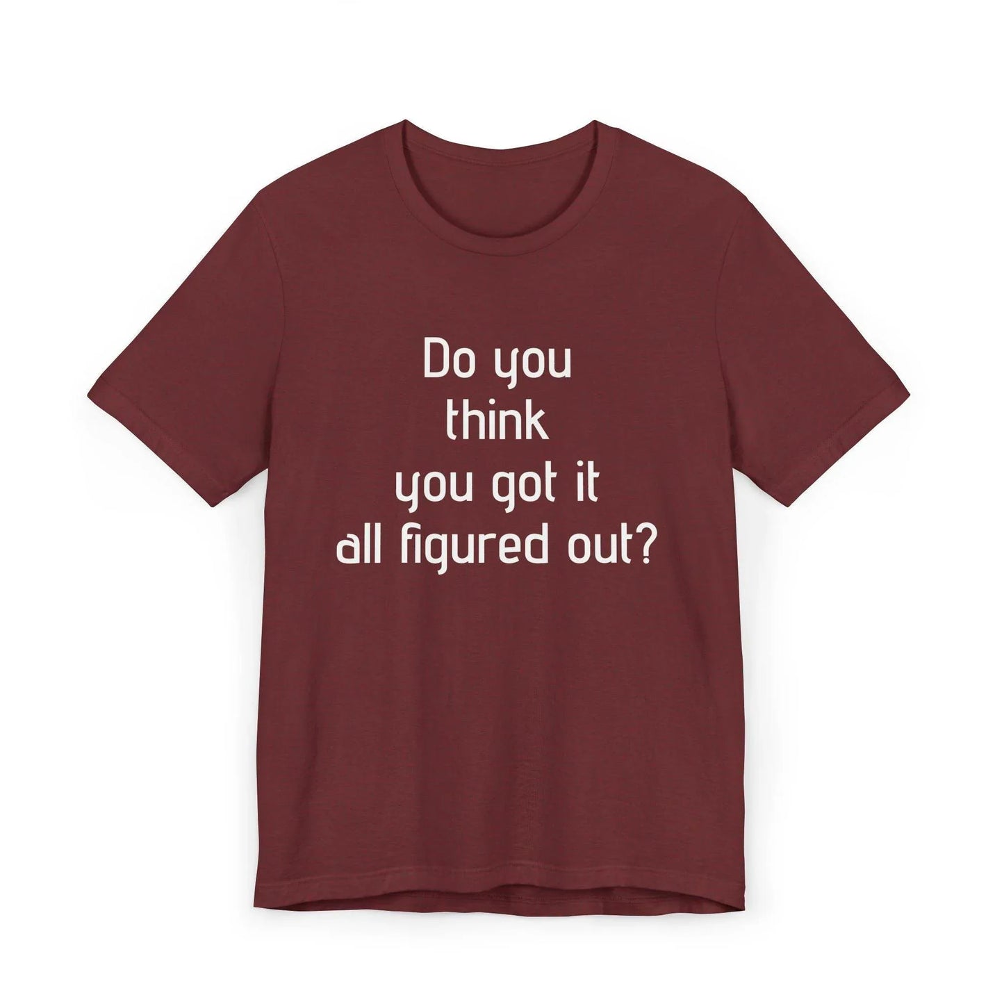 Inspirational Unisex Jersey T-Shirt - Think Again Vibe - The Dreamer's Bookshop.