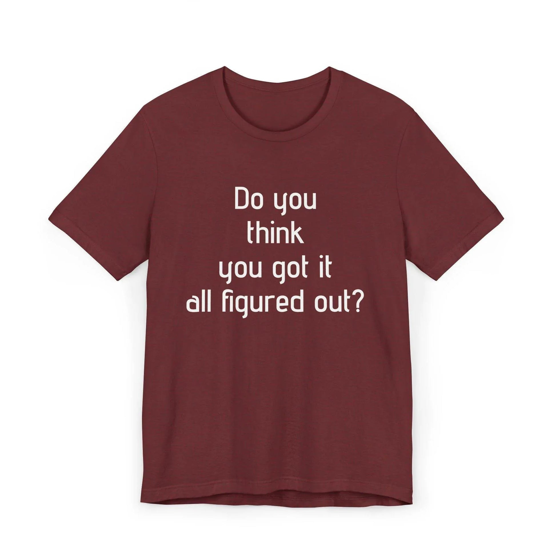 Inspirational Unisex Jersey T-Shirt - Think Again Vibe - The Dreamer's Bookshop.