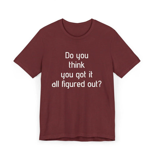 Inspirational Unisex Jersey T-Shirt - Think Again Vibe - The Dreamer's Bookshop.