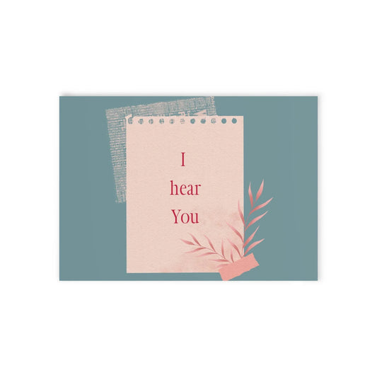 The Dreamer's Bookshop Appreciation "I Hear You" Print Card - The Dreamer's Bookshop.