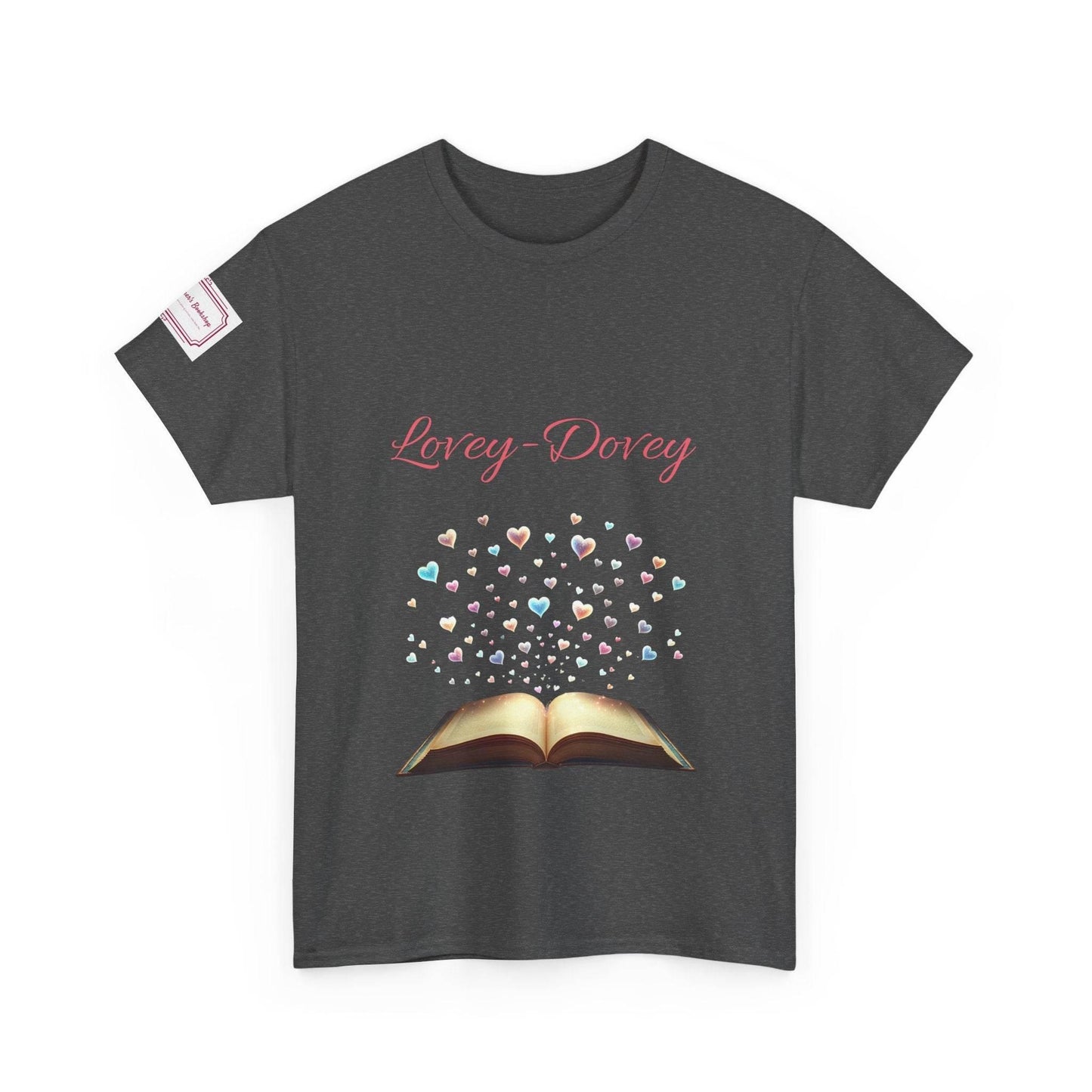 Lovey-Dovey - Graphic Unisex Heavy Cotton Tee - The Dreamer's Bookshop.