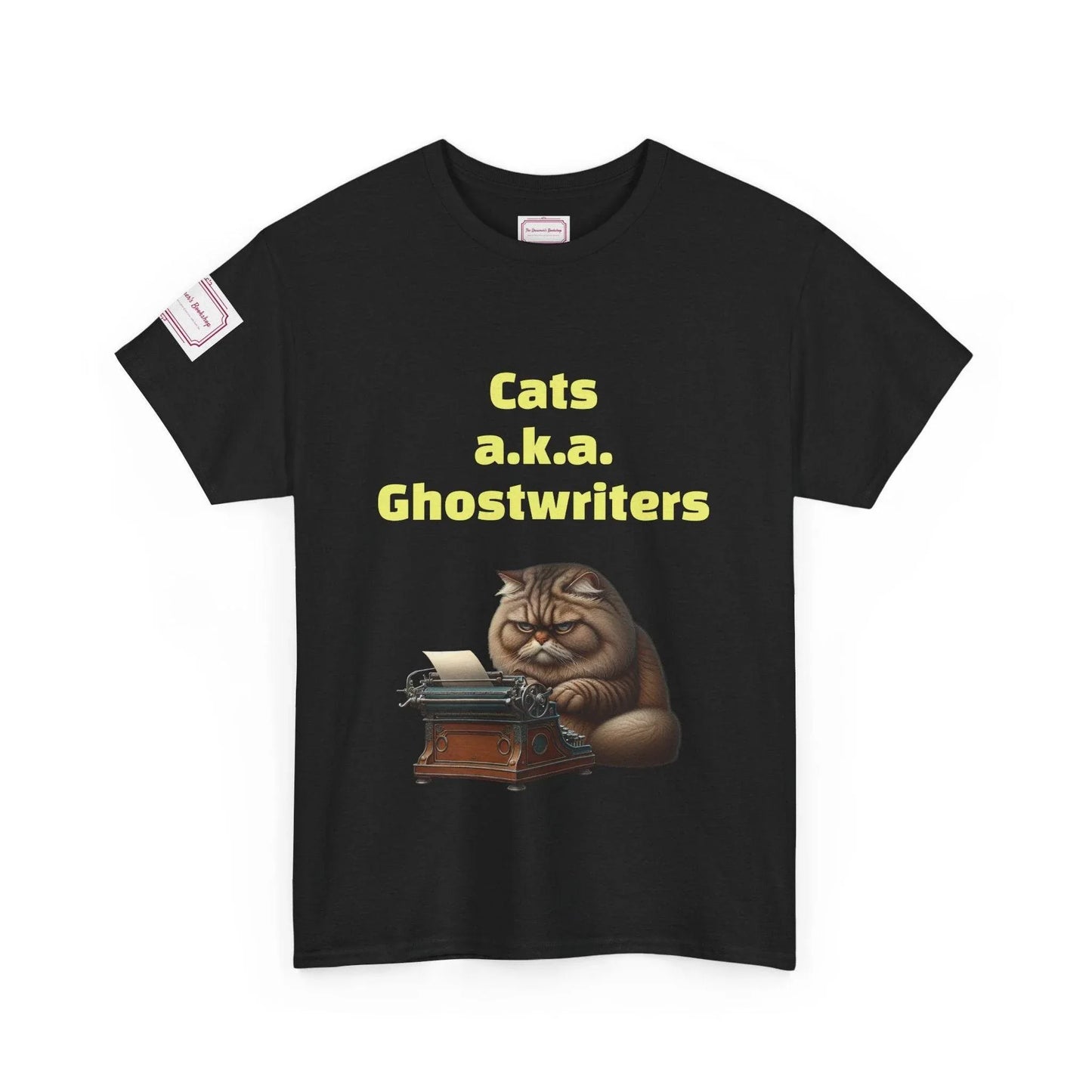 Cats Ghostwriters - Unisex Heavy Cotton Tee - Perfect for Book Lovers - The Dreamer's Bookshop.