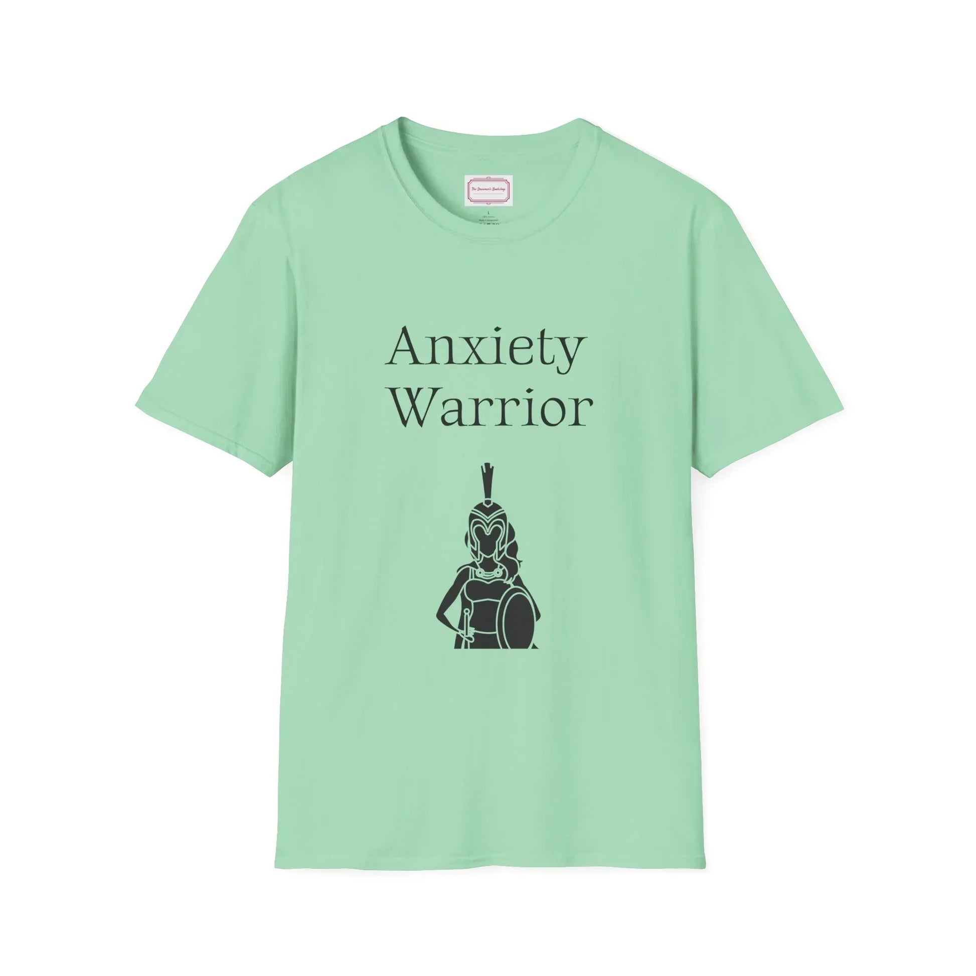Anxiety Warrior Unisex Softstyle T-Shirt - Embrace Your Battles - The Dreamer's Bookshop.