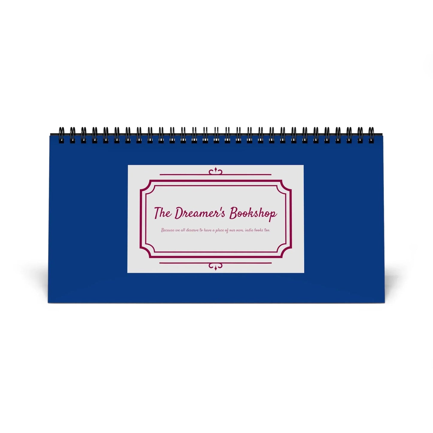 2026 Motivational Desk Calendar — Spiral-Bound Grid Planner (The Dreamer’s Bookshop Design) - The Dreamer's Bookshop.