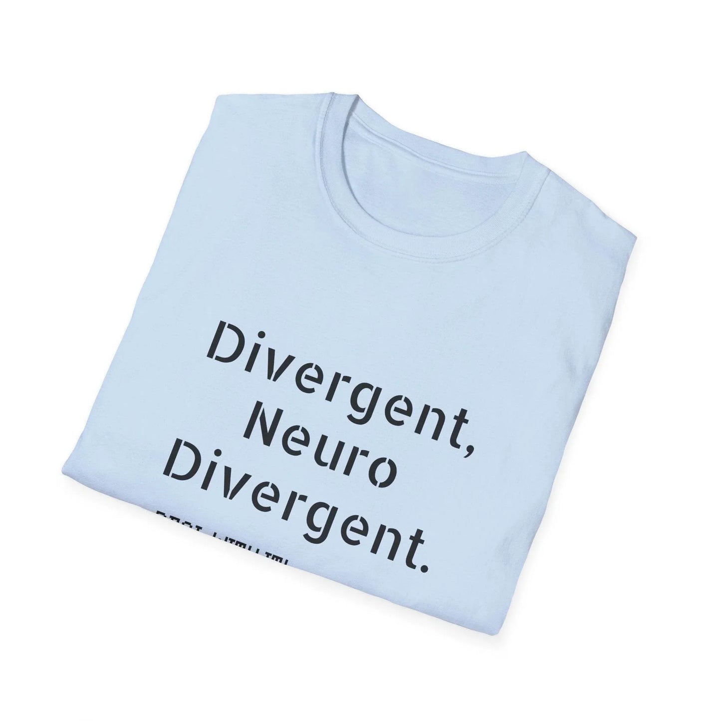 Divergent Neuro Divergent T-Shirt - Unisex Softstyle Tee - The Dreamer's Bookshop.