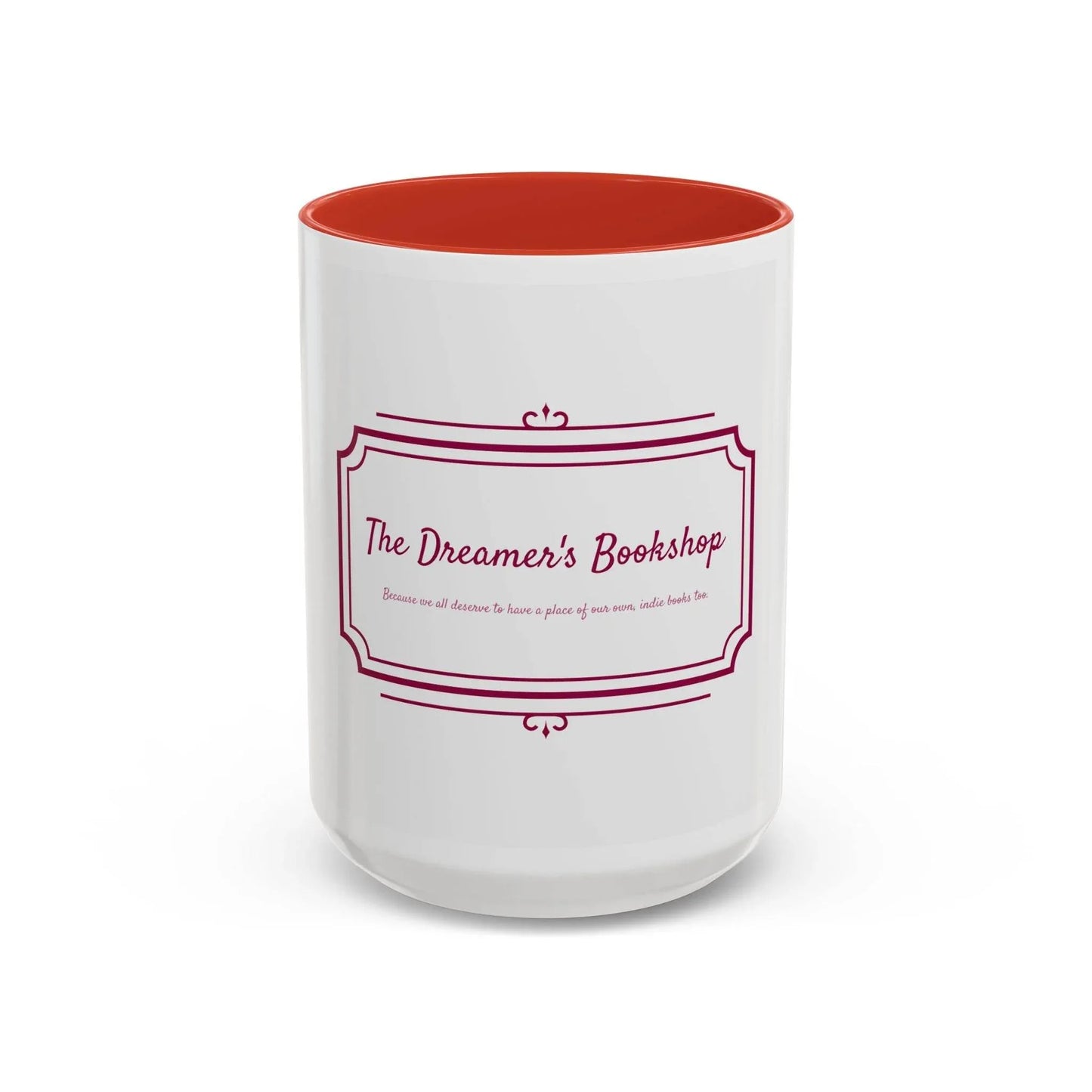 Dreamer's Bookshop Accent Coffee Mug - Perfect Gift for Book Lovers - The Dreamer's Bookshop.