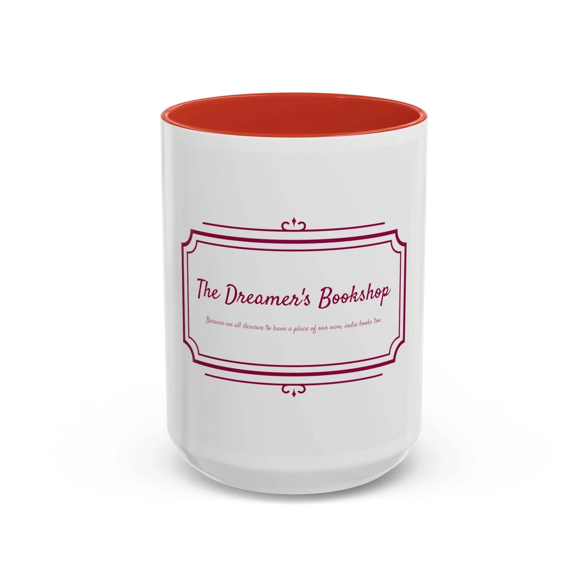 Dreamer's Bookshop Accent Coffee Mug - Perfect Gift for Book Lovers - The Dreamer's Bookshop.
