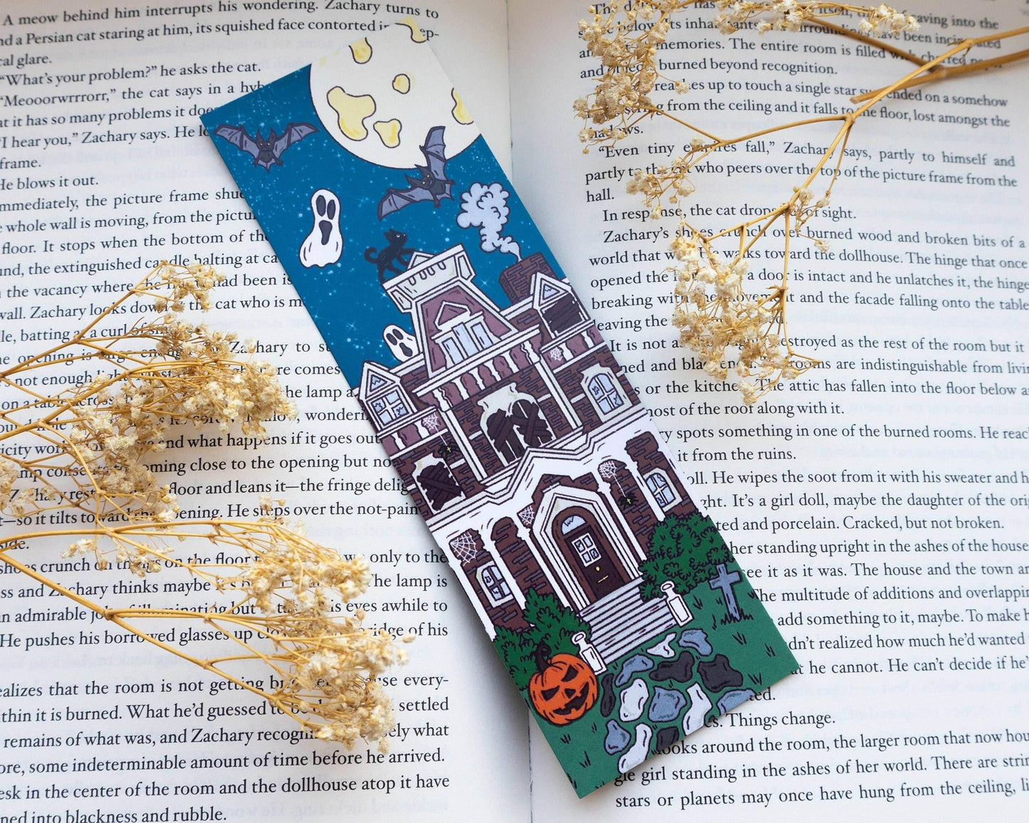 Basically Britt - Halloween Bookmark Haunted Mansion - The Dreamer's Bookshop.