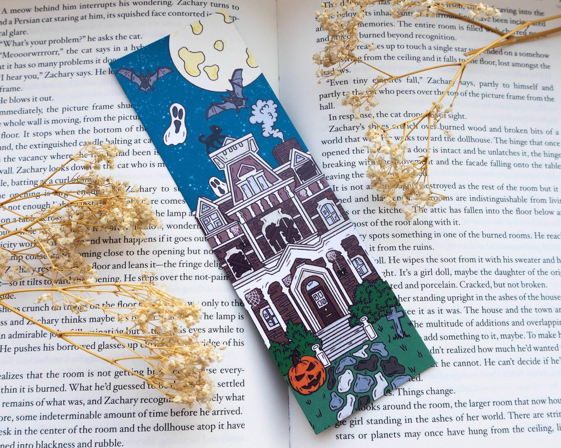 Basically Britt - Halloween Bookmark Haunted Mansion - The Dreamer's Bookshop.