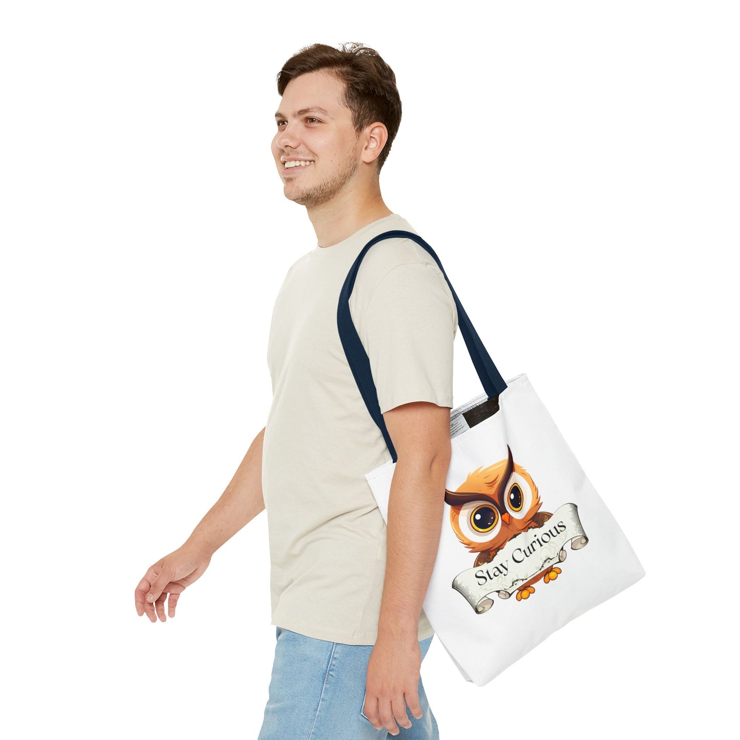Literary Tote Bag - Stay Curous - The Dreamer's Bookshop Designs