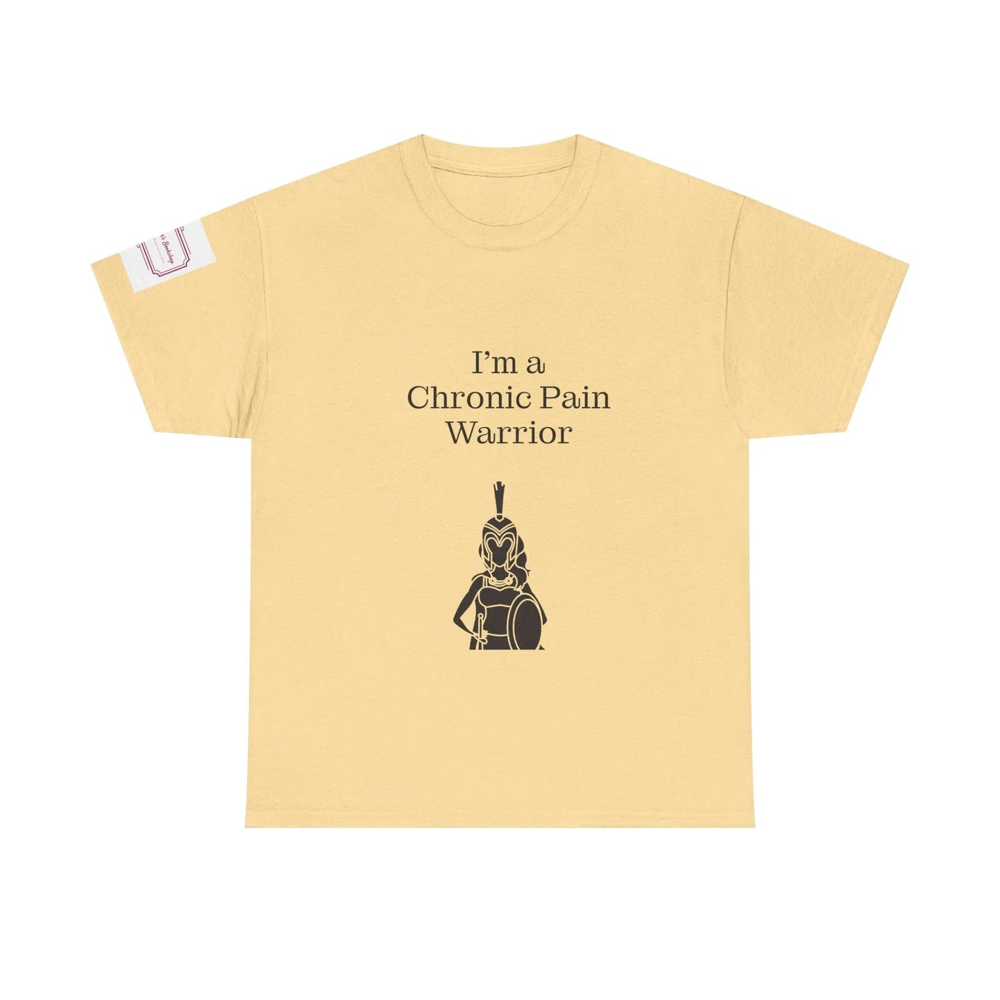 Chronic Pain Warrior Unisex Heavy Cotton Tee - Empowering Apparel for Health Awareness - The Dreamer's Bookshop.