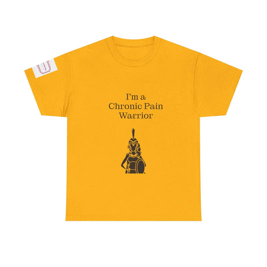Chronic Pain Warrior Unisex Heavy Cotton Tee - Empowering Apparel for Health Awareness - The Dreamer's Bookshop.