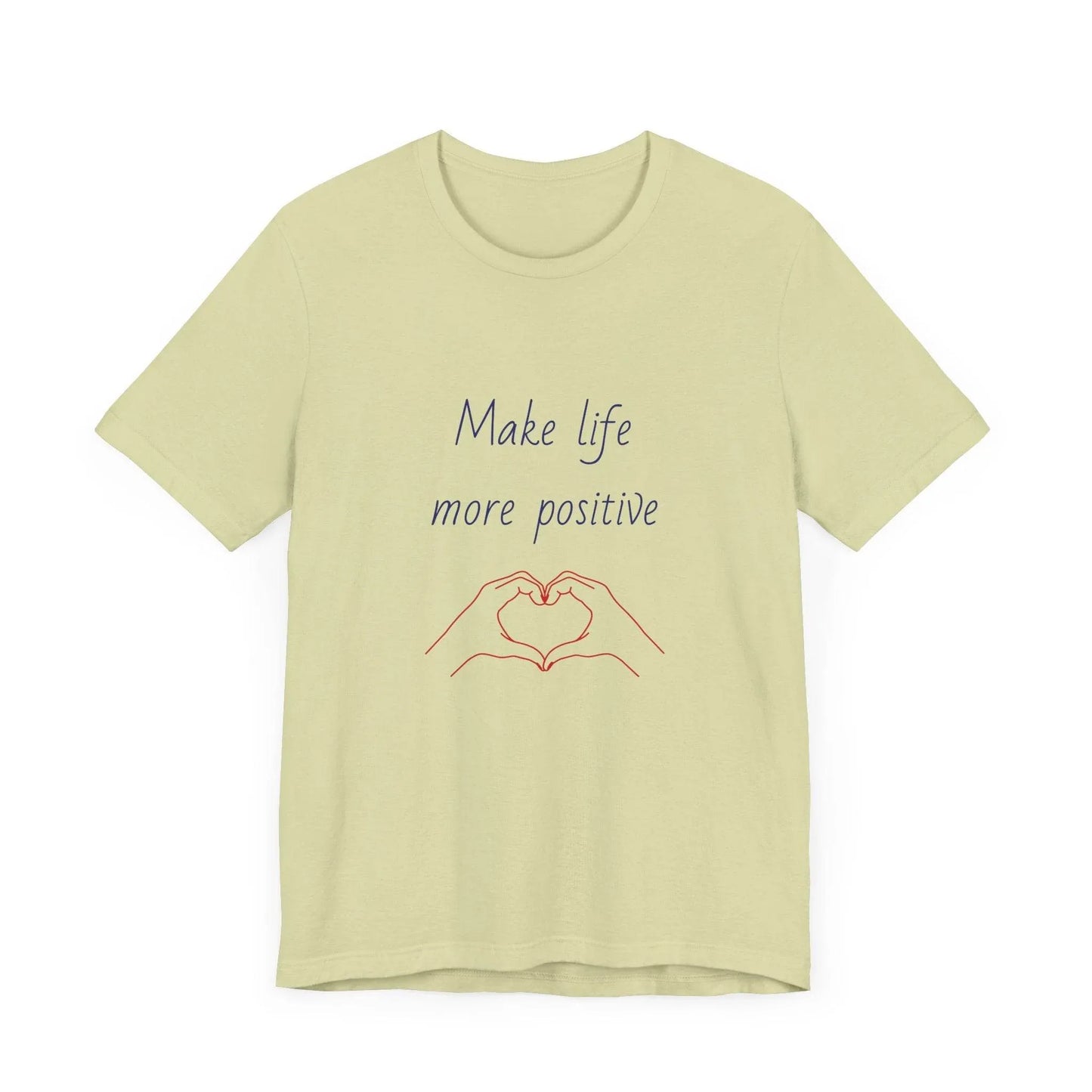 Positive Vibes Unisex Short Sleeve Tee - Make Life More Positive - The Dreamer's Bookshop.