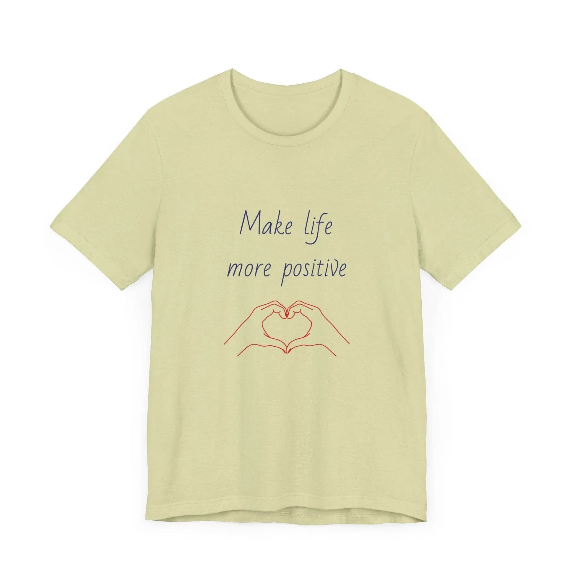 Positive Vibes Unisex Short Sleeve Tee - Make Life More Positive - The Dreamer's Bookshop.
