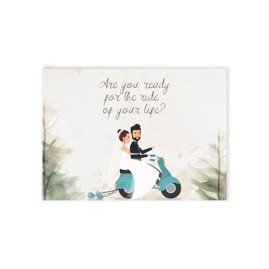 The Dreamer's Bookshop Cute "The Ride" Wedding Card - The Dreamer's Bookshop.