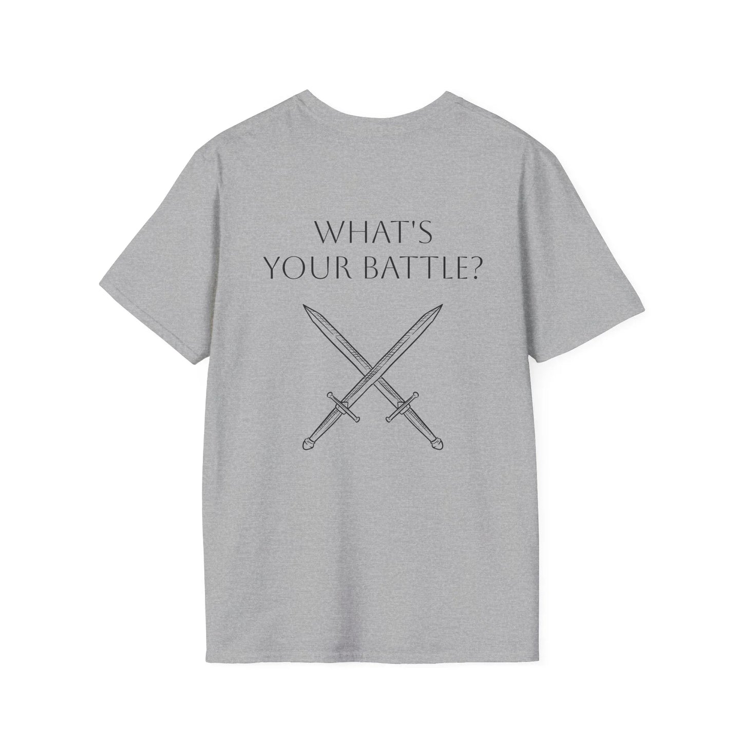 Anxiety Warrior Unisex Softstyle T-Shirt - What's Your Battle? - The Dreamer's Bookshop.