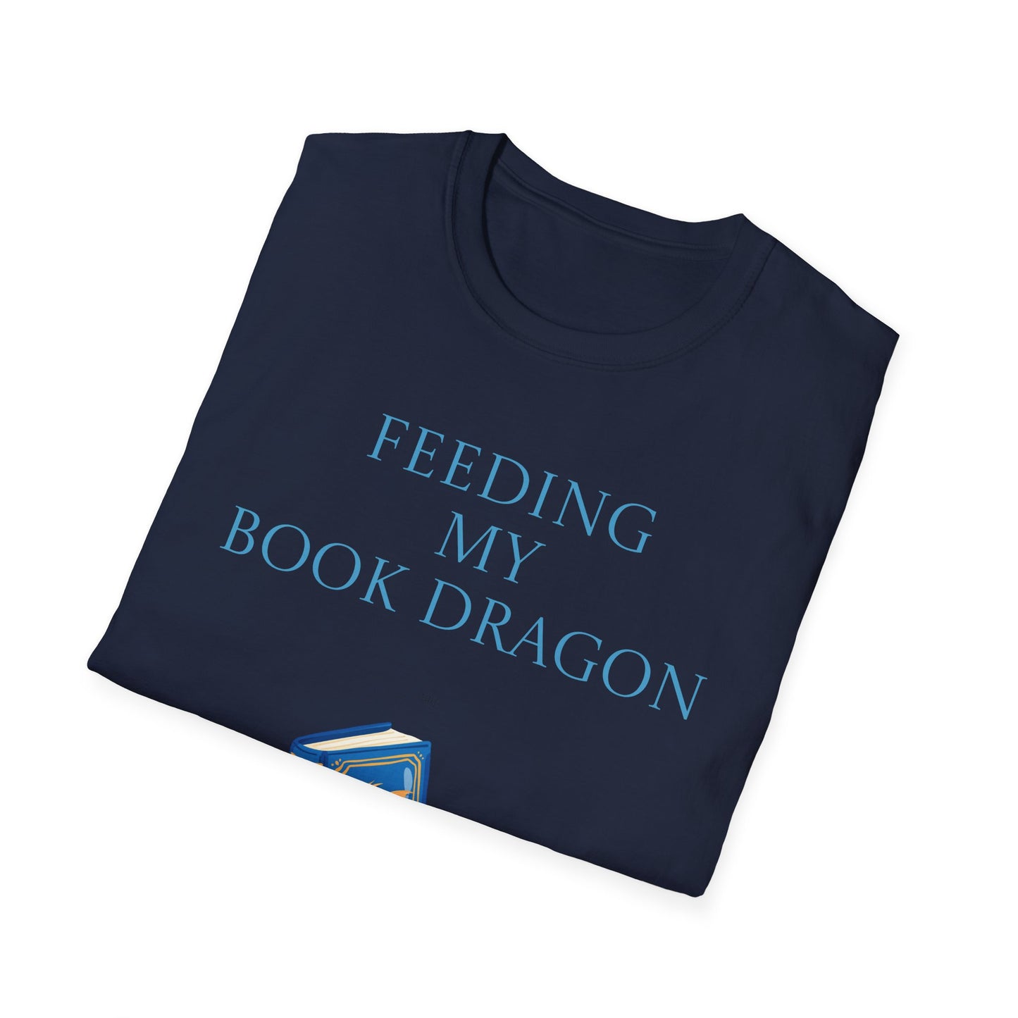Unisex Softstyle T-Shirt - 'Book Dragon'