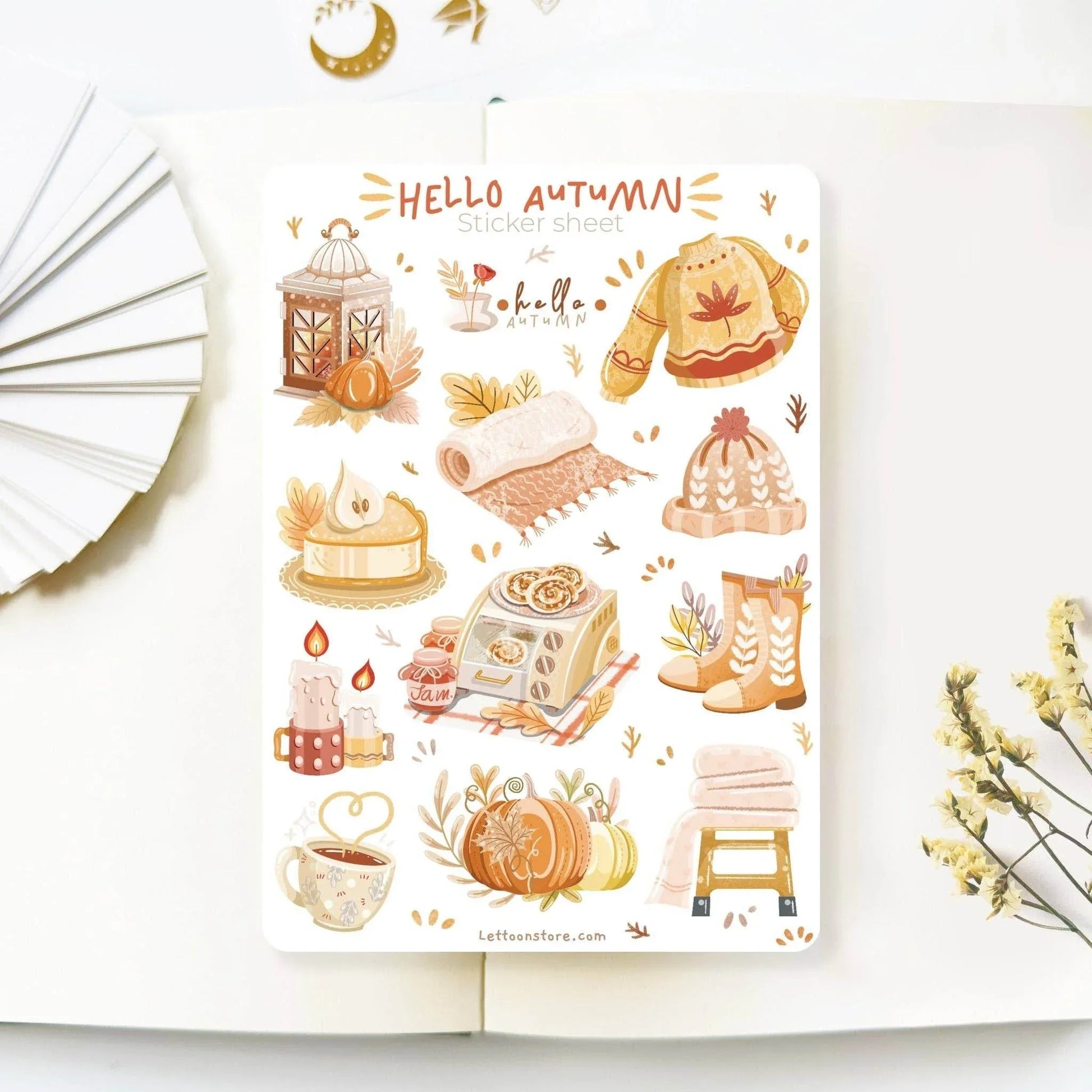LETTOOn - Stickervel - Autumn in my Heart - The Dreamer's Bookshop.