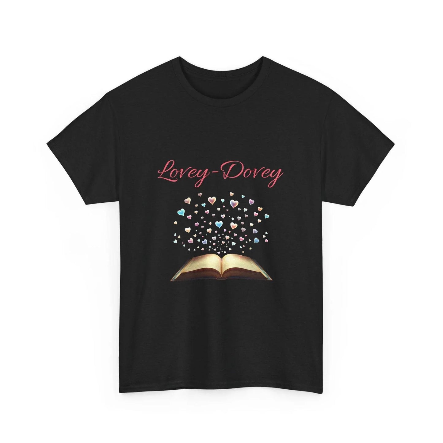 Lovey-Dovey - Graphic Tee - Unisex Heavy Cotton T-Shirt for Book Lovers - The Dreamer's Bookshop.